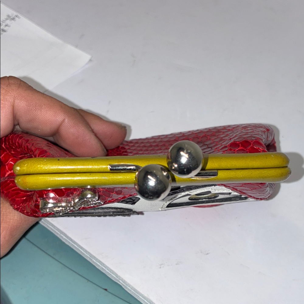 Brighton Red and White Artistic Clutch - Picture 9 of 10